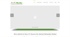 Desktop Screenshot of evesherbs-remedies.com